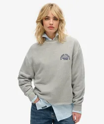 Superdry Damen Athletic Essentials Sweatshirt Grau - Größe: 38