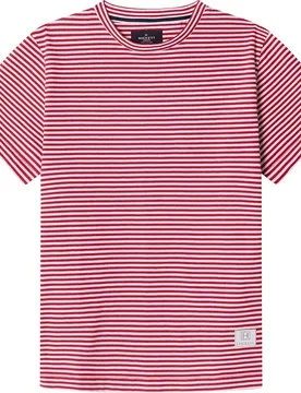 T-shirt à Manches Courtes Heritage H Stripe Breton Red 15 Années Garçon - Hackett - FashionsVida