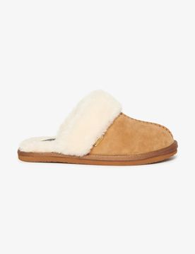 Superdry Damen Braun Pantoletten aus Wildleder, Größe: 3-4
