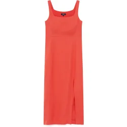 Vestido largo con efecto entallado