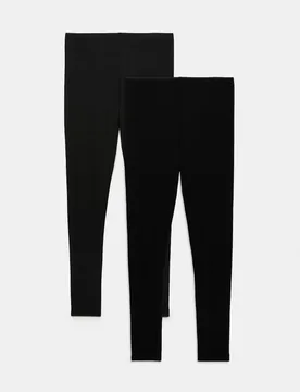 Pack Heatgen™ Thermal Leggings Black female - M&S - FashionsVida