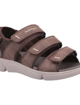 Raul Male Sandal Mens Summer Brown Rubber - Size Uk 8 - Hush puppies - FashionsVida