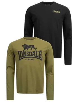 T-shirt à Manches Longues Ayrshire 2 Unités Black / Olive 3XL