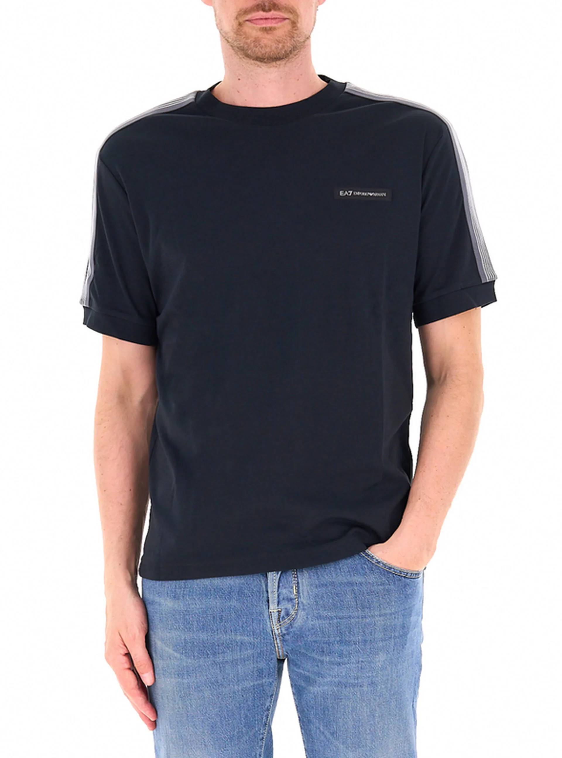 T-shirt girocollo BLU NOTTE M - EA7 EMPORIO ARMANI - FashionsVida
