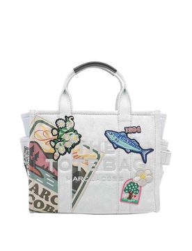 La borsa tote in denim patchwork camp