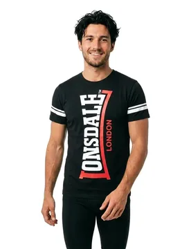 T-shirt à Manches Courtes Polbain Black L - Lonsdale - FashionsVida