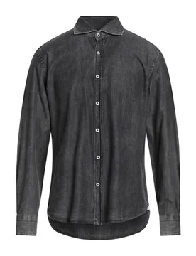 Jeanshemd Herren Schwarz 42 Herren - GIANNETTO PORTOFINO - FashionsVida