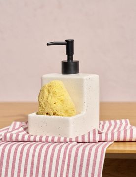 Dispenser per detersivo per piatti puntinato - bianco