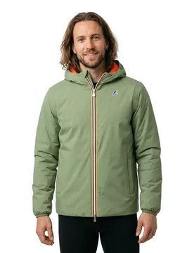 Giacca Jack Warm Double Green / Orange L - K-way - FashionsVida