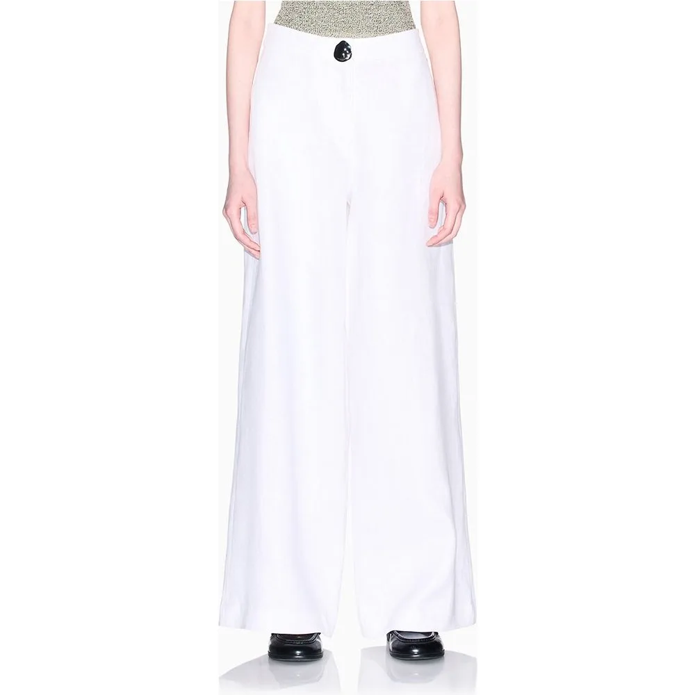 Pantalón de mujer ancho de lino - Armani Exchange - FashionsVida