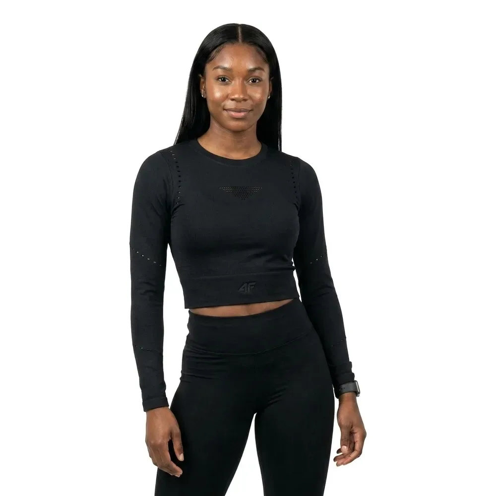 T-shirt à Manches Longues Pure Force Black M / L - 4f - FashionsVida