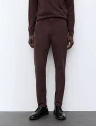 Slim Fit Trousers Teak male