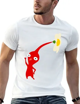 Red Pikmin T-Shirt cotton t shirt man t shirt man cotton anime t shirts oversize T-shirt - Aliexpress - FashionsVida