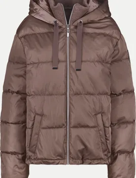 Steppjacke mit Kapuze Braun 44 - monari - FashionsVida