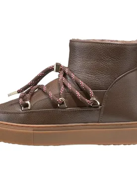 Full Leather Gloss Boots Brown 38 Damen - Inuikii - FashionsVida