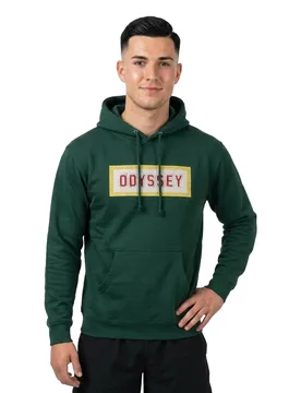 Felpa Con Cappuccio Mosaic Dark Green - Odyssey - FashionsVida