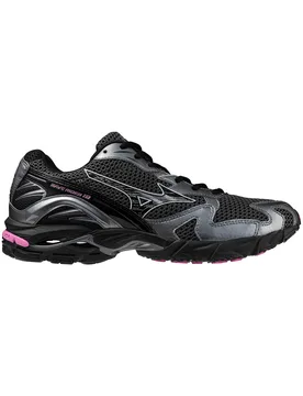 Chaussures lifestyle - Wave Rider 10 Black Sand/Black/Spring Crocus en Cuir - Taille 8 UK - Noir - Mizuno - FashionsVida