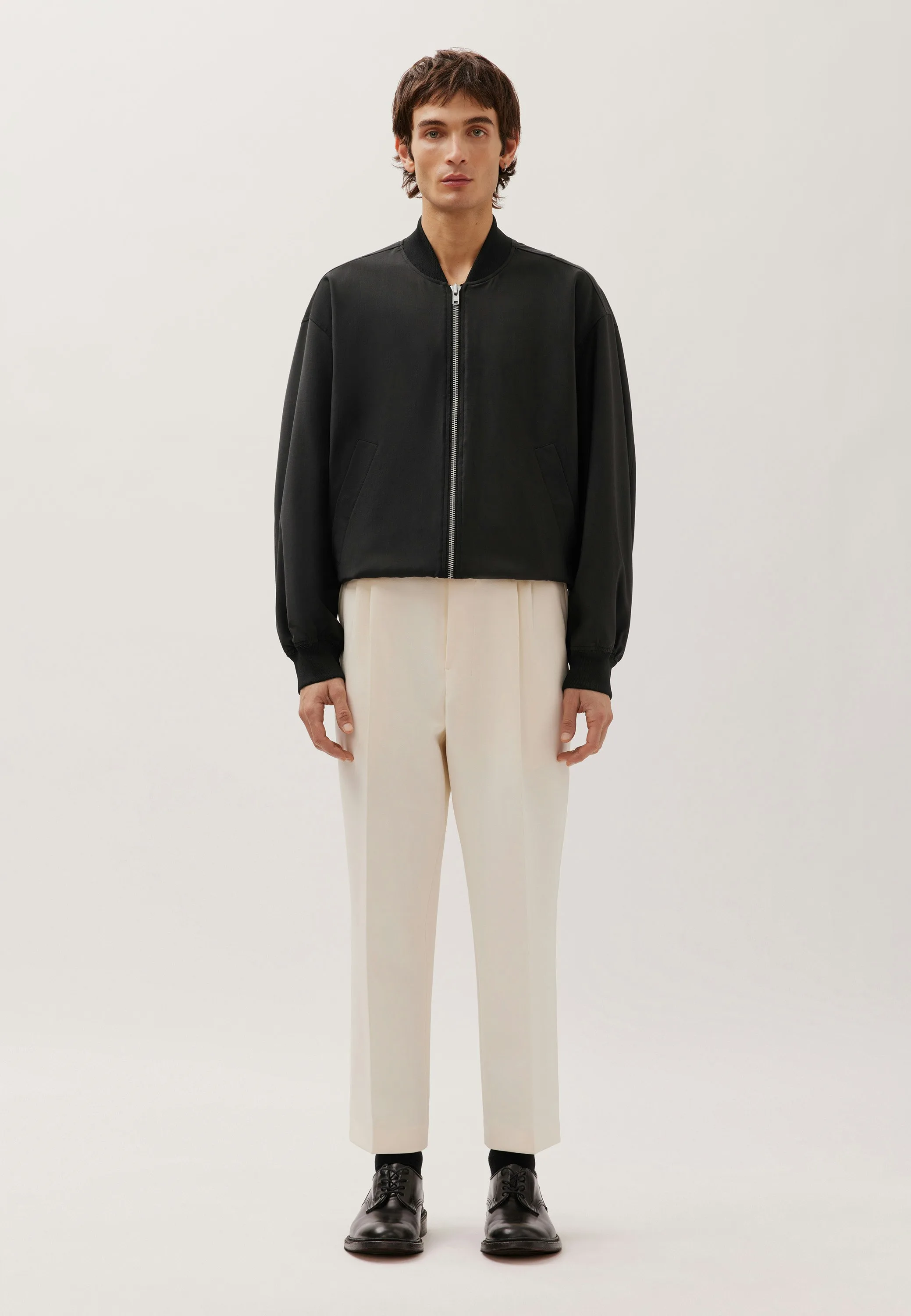 Oversized Bomber Jacke mit Wolle Schwarz L - Seidensticker.com - FashionsVida