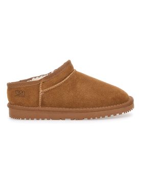 Zoccoli Cammello con Pelo in Vera Pelle WD5530T 39
