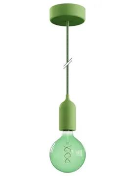 Cables Lampe Suspendue Avec Ampoule Eiva Pastel 1.5 M Meadow Green One Size - Creative - FashionsVida