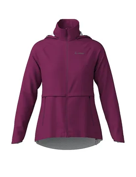 Löffler Giacca da ciclismo da donna WPM Pocked CF Hoodie rosso scuro 46 - LÖFFLER - FashionsVida