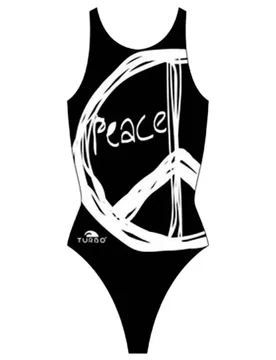 Peace Pro Resist Swimsuit Black / White L Women - TURBO - FashionsVida