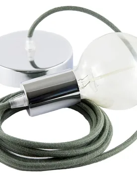 Cables Suspension Luminaire Rc63 2 M Greyish Green / Chrome Plated One Size - Creative - FashionsVida
