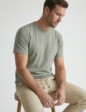 T-shirt basic in cotone - verde chiaro