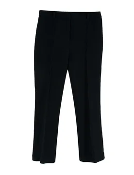 Black Wool Tailored Trousers - Brandon Maxwell - FashionsVida