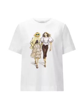 Easy Fit T-Shirt Women Print female - XL - FashionsVida
