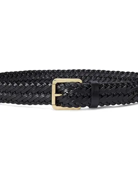 Cinturón de mujer de piel vachetta trenzada - Lauren Ralph Lauren - FashionsVida