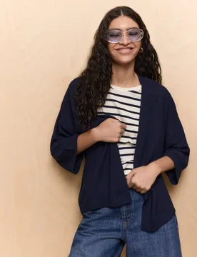 Chaqueta microcinta punto de arroz de mujer - Easy Wear - FashionsVida