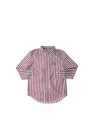 Camicia a righe POLO BOYS BORDEAUX XL