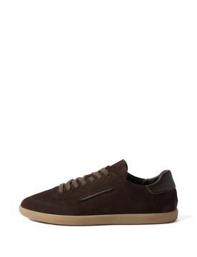 Logo Detail Suede Sneaker with Removable Insole