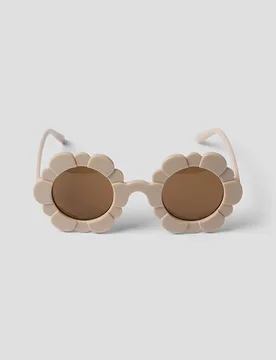 Occhiale da sole Lil'Atelier beige a forma di fiore - Lil' Atelier - FashionsVida