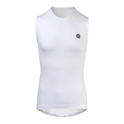 Maglia intimo senza maniche bianca unisex