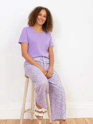 Womens Melbury Muslin Trousers Daisy Bell - Purple - Size X-Small