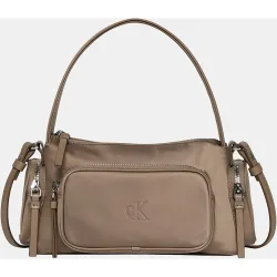 Bolso CK casual multibolsillos taupe