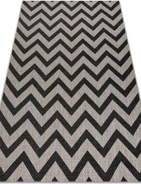 Teppiche Teppich Sizal Floorlux 20340 Silber / Schwarz 120x170 Cm 120x170 Cm