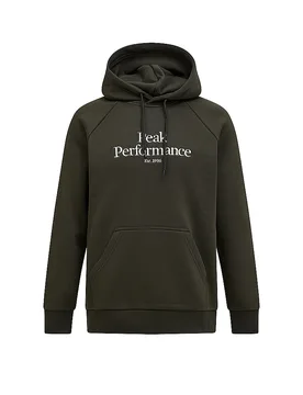 Felpa con cappuccio originale da uomo oliva M - Peak Performance - FashionsVida