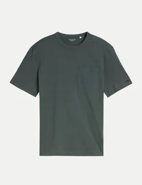 Basic T-Shirt Grün L - Tom Tailor Casual - FashionsVida