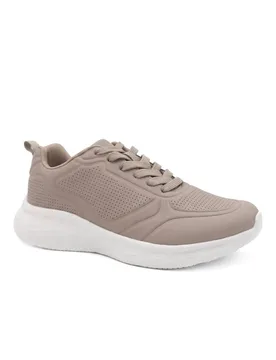 Women's Memory Foam Lightweight Trainers in Beige Size: 7 - Beige - Size: 7 - Pavers - FashionsVida