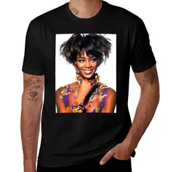 Naomi Campbell : Pop! III T-Shirt Fashion Casual Short Sleeve Top