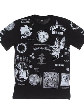 Maglietta Uomo Solid Manifesto Tee Black
