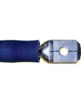 Flat Plug Terminal 100 Units Blue 6.3 x 0.8 mm unisex - Oem Marine - FashionsVida