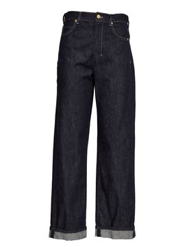Wide-Leg Five-Pocket Jeans