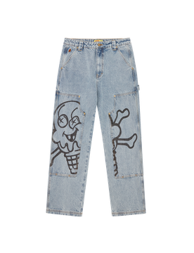 Cone & Bones Denim Carpenter Pants - Light Wash