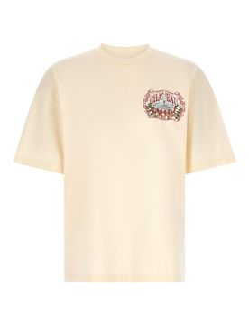 T-shirt con schizzo del castello