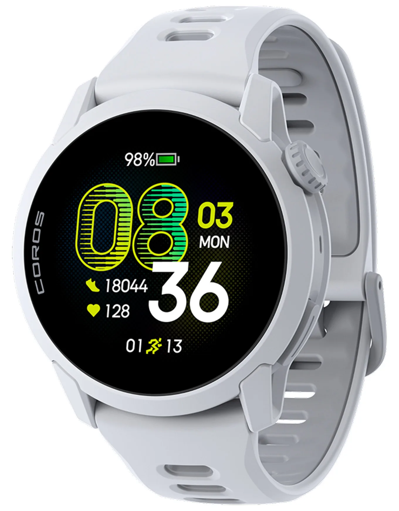 Montre GPS connectée - Pace 4 Silicone White en Aluminium - Blanc - COROS - FashionsVida