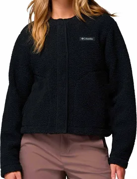 Veste polaire en sherpa - Panorama Liner Jacket Black - Taille L - Noir - Columbia - FashionsVida